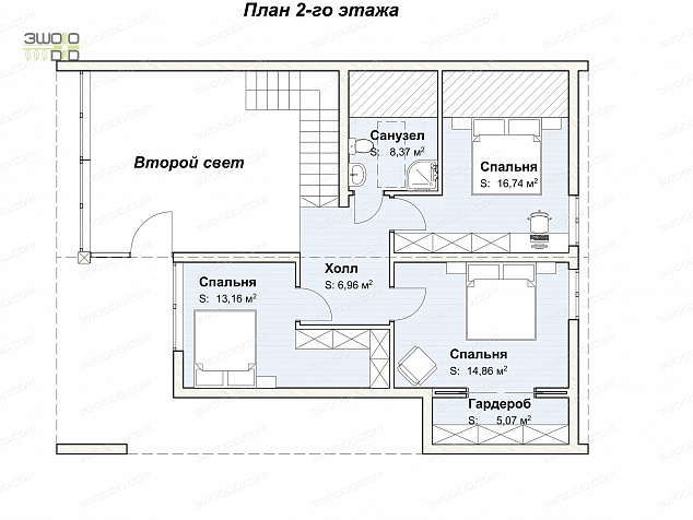 7031 - Двухэтажный барнхаус на 4 спальни