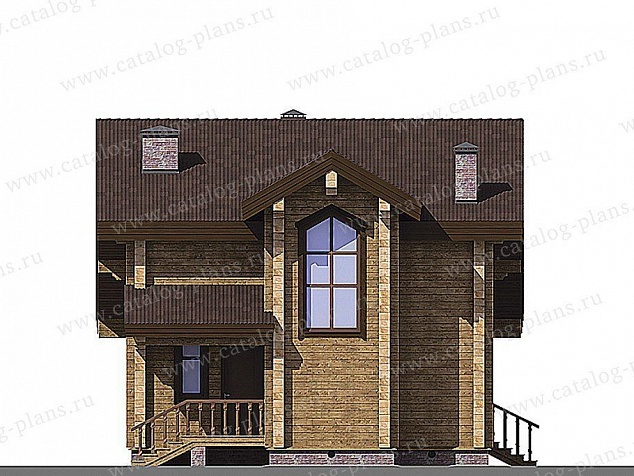 1233 - Функциональный дом из двойного бруса 3WOODD с огромной спальней