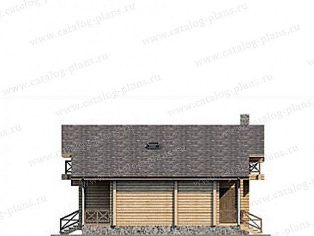 1251 - Комфортабельный дом из клееного бруса с мансардой