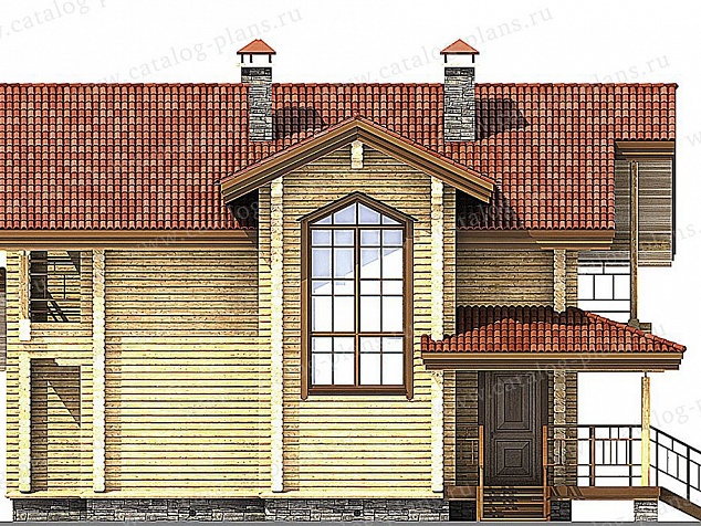 1181 - Функциональный двухэтажный дом из клееного бруса 