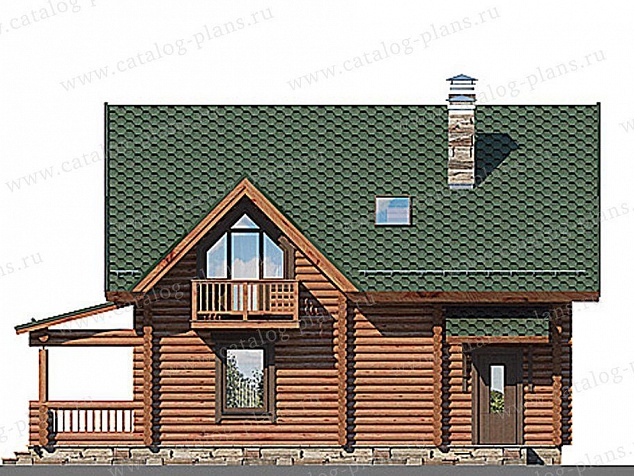 1187 - Уютный дом из двойного бруса 3WOODD в классическом стиле