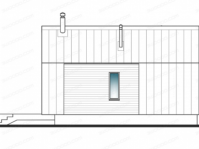 3050 - модульный дом-барнхаус с двумя спальнями