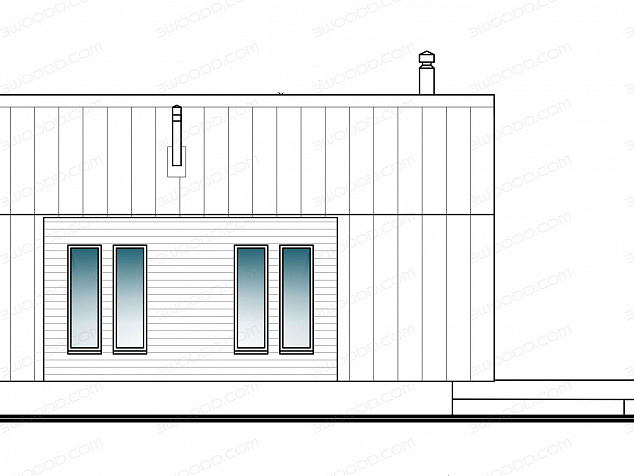 3050 - модульный дом-барнхаус с двумя спальнями